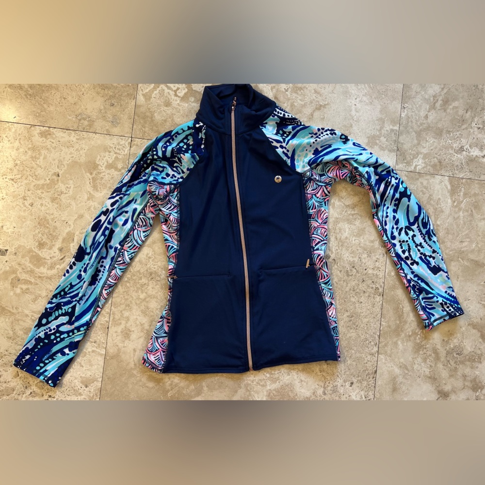 Lilly Pulitzer luxletics navy jacket